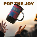 Portable Popcorn Maker, 2-in-1 Design Electric Popcorn Popper, Easy to Use & Clean, Perfect for Movie Night, Snack Time, Party & Travel Essentials, 120V 500W