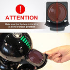 KEEPOW Reusable Coffee Capsules Compatible with Nescafe Dolce Gusto Machine, Refillable Coffee Pods 6 Pack (2 * Black + 2 * Brown + 2 * Purple)