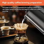 Titanium Hot Tea Maker Glass Electric Kettle with Infuser and Temperature Control,1.5L Tea Maker & 1500W Rapid Boiling,Programmable Control for your Favorite Teas and Coffee-Brown