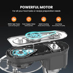 VIVOHOME Stand Mixer, 660W 10 Speed 6 Quart Tilt-Head Kitchen Electric Food Mixer with Beater, Dough Hook, Wire Whip and Egg Separator, Gray