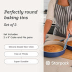 Starpack 'Bakers Gonna Bake' High Performance Nonstick Round Cake & Pie Pans set of 2