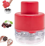 Cherry Pitter Multiple, Push Type Cherry Corer Multiple, Kitchen Cherry Jam 7 Holes Multi Pitter Tool, 7-in-1 Cherry Seed Remover Quick Portable Cherry Pitting Tool