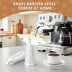 4 Pack Replacement Water Filters, Compatible with Breville Espresso Machines, Barista Touch BES880, Barista Pro BES878, Oracle Touch BES990, Oracle BES980, Dual Boiler BES920, Bambino, Sage