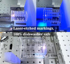 Ackers Etching Scale Glass Measuring Cup Set-V-Shaped Spout，Includes 60ml(2OZ), 120ml(4OZ), and 250ml(8OZ) Glass Measuring Beaker for Kitchen or Restaurant, Easy to Read