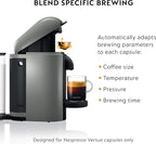 Breville Nespresso VertuoPlus Coffee and Espresso Machine by Breville,Grey