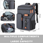 Insulated Cooler Backpack,33/45 Cans Multifunctional Double Deck Leakproof Cooler Bag with Sternum Strap,Large Capacity Lightweight Travel Camping Beach Backpack