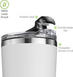 SipX™ Triple-Insulated Tumblers - 22oz. Premium Modern Tumbler With Lid, insulated Cup Keeps Hot For 6 Hours, Stainless Steel Tumbler Made Of Sustainable Material, Coffee Travel Mug For Home & Office