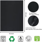 Oven Liners for Bottom of Oven/Electric Oven/Gas Oven/Toaster Oven/Air Fryer,Nonstick Heavy Duty Resuable Grill Mat PFOA Free Oven Mat Oven Protector Liner Baking Cooking Supplies,4 Pack,16x20 IN