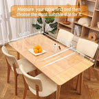 42"X60"Crystal PVC Table Cover Protector, Waterproof PVC Tablecloth, 1.5MM Thickened Rectangle Mat for Dinning, Desk, Coffee Table, Workbench, Dresser, TV-Stand, Counter