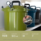 All American 1930-21.5qt Pressure Cooker/Canner (The 921), Kelp - Exclusive Metal-to-Metal Sealing System - Suitable for Gas, Electric, or Flat Top Stoves - Made in the USA