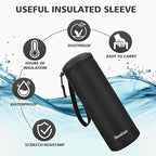 Portable Blender for Shakes and Smoothies- Personal Juicer 20 OZ Electric Protein Shaker Bottle with Insulated Sleeve, USB-C Rechargeable,Travel Lid-Small Blender Cup for Kitchen, Office, Gym,Travel