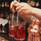 100 Pieces Disposible Plastic Round Top Crystal Swizzle Sticks (Silver)