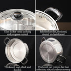 Egg Poacher Pan, Poached Egg Pan Stainless Steel Egg Pan with 4 Cups Egg Cooker Poached Egg Maker for Kitchen (without coating)