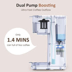 SUNVIVI Iced Coffee Maker, Single Serve Coffee Maker with 3 Brewing Options for K Cup Pod or Ground Coffee, 30oz Removable Water Reservoir & Reusable Filter, Ideal for Home & Office, Black