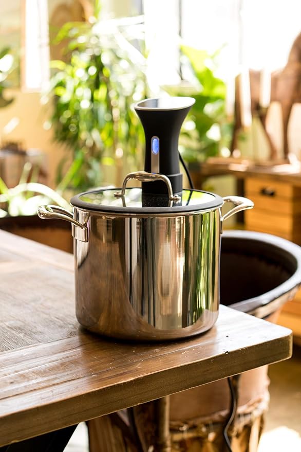 THBCZ2-SS9-B Chef Series Sous Vide Pot, 9.8 qt, Silver, 9.8-Quart Pot