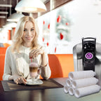 Disposable Paper Coffee Filters 200 Count, Compatible with Brewers Single Serve 1.0 and 2.0 Fits All Reusable K Cup