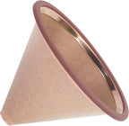 Compatible for Hario V60 & Chemex Pour Over Coffee Filters -MISETTO Reusable Stainless Steel - Best Coffee Maker and Bar Accessories (Copper)