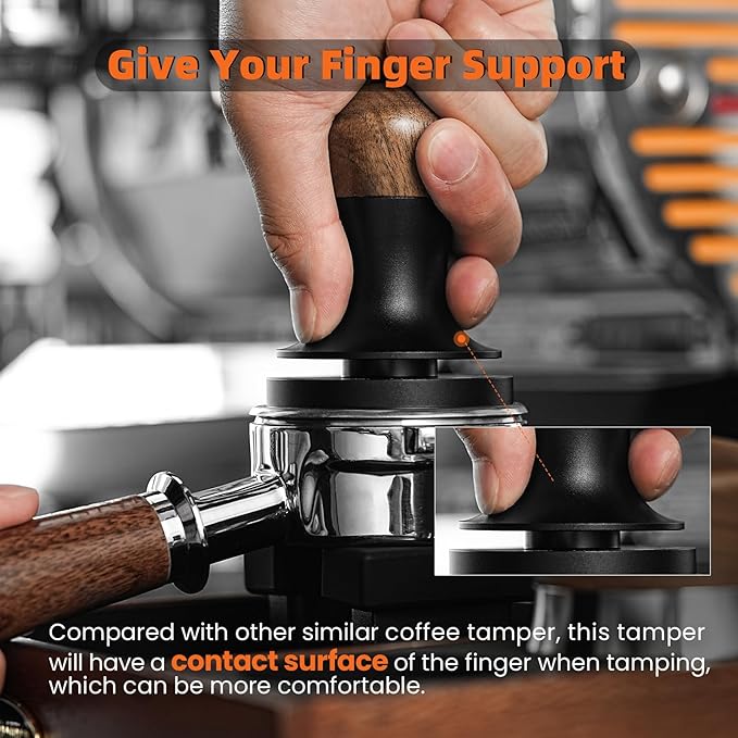 MHW-3BOMBER Espresso Coffee Tamper 51mm with Three Spring Loaded Calibrated Espresso Tamper 30lbs Tamper for Espresso Machine with Sound Feedback T6182T-OS