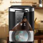 WAA Single Serve Coffee Maker, 2 in 1 Coffee Machine for Capsule & Ground Coffee, 6 to 14oz Brew Size, 40oz Removable Reservoir, Coffee Brewer with Auto Shut-off, Self-Cleaning, Memory Function, Black