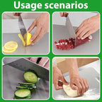 Katuchef Cutting Board, Katuchef Titanium Cutting Board, Cutting Boards, Stainless Double Sided Steel Cutting Boards for Cutting Meat Vegetable Fruit (15.4"L x 11"W)