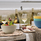 Wheat Straw Bowls 60 OZ, Unbreakable Large Salad Bowls Set of 6, Microwave and Dishwasher Safe Big Popcorn Bowls, Plastic Serving Bowls for Eating, Soup, Cereal and Salad (Multi Colors)