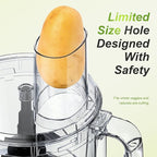 Facelle Electric Food Processor 10 Cup Large Bowl with 6.8oz Grinder, 600W Vegetable Chopper for Mincing, Dicing, Shredding, Puree & Kneading Dough, Great for Cheese Grater, Hummus, Meat and Salsa