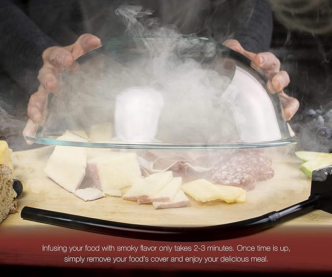 Cocktail Smoker Kit Holiday gift set - Indoor Drink & Food Infuser with Wood Chips | Old Fashioned Whiskey Bourbon Smoker Gift