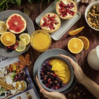 Wheat Straw Bowl Sets,6 PCS Unbreakable Cereal Bowl 36 OZ,Microwave and Dishwasher Safe Bowls,Salad Bowls for Camping,Rv,Apartment,Dorm,Party (Black Grey)