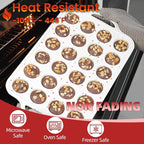 Mini Cupcake Pan, Metal Reinforced Frame Silicone Mini Muffin Pan Nonstick 24 Cups with Handle for Valentine's Day Baking Muffins, Cupcakes, Egg Bites 1 Pack