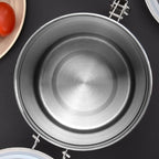 Airtight Coffee Canister, Coffee Storage Containers, Stainless Steel Kitchen Food Storage Jar for Grounds Coffee, Beans, Tea, Sugar, Flour, Cereal (Silver-1.8L*1+1.2L*2)