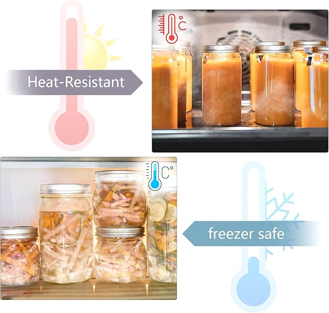 52Set/104Pcs (70 mm/2.76 In) Canning Lids with Rings Regular Mouth, Leak Proof Split-Type Metal Canning Jar Lids for Ball/Kerr Jars, Food Grade Material, 100% Fit & Airtight for Regular Mason Jar Lids