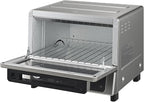 Panasonic FlashXpress Toaster Oven Countertop, 4-Slice Compact Size w/Double Infrared Heating, PFAS-free, 6 Auto Cook Options & Precise Temperature Control, 1300W - NB-G200P (Stainless Steel)