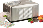 Total Chef Automatic 2-in-1 Ice Cream &Yogurt Maker Machine - Serve Soft, Creamy Sorbet, Gelato, Tasty homemade Instant Treats With No Salt & Prefreezing, Built-In Compressor 1.6Qt Stainless Steel