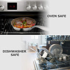 Duxtop Ceramic Non-stick Frying Pan, Stainless Steel Induction Frying Pan, 8-Inch Stir Fry Pan with Heavy-gauge Impact-bonded Bottom, FUSION Ti