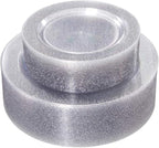 WDF 120PCS Silver Plastic Plates- Disposable Silver Glitter Plates, Premium Heavy Duty 60-10.25" Dinner Plates and 60-7.5" Salad Plates for Parties &Wedding