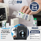 Delonghi Compatible Descaling Solution. 2 Bottles of Descaler Solution. Descaling Kit Removes Limescale For Hotter Coffee. 4 Uses Descaler For Delonghi Coffee Machines.