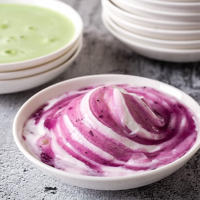 UIBFCWN 3 Oz Ceramic Dipping Bowls, Soy Sauce Dishes Set of 20, Dipping Sauce Cups/Bowls/Dishes for Kitchen, Mini Appetizer Plates for Condiment Sushi Ketchup BBQ Party, 4 Inch