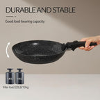 21PCS ceramic cookware set,Nonstick ceramic pan, Removable Handle pots and pans set, Stackable Pan Set, Ceramic Nonstick Pan Pots and Pans Set Non Stick(Black)