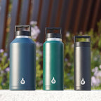 BJPKPK Insulated Water Bottles, Dishwasher Safe 36 oz Water Bottle with Handle, Leakproof BPA Free Water Jug, Stainless Steel Thermos for Sports, Black