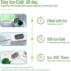 32oz Water Bottle with Comfort Grip Handle, Gym Water Bottle, Insulated Steel Water Bottle with Wide Mouth, No Straw