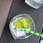 Rubber Bar Mat Set of 2 – 18"x12", Black – Durable, Non-Slip, Non-Toxic Spill & Drying Mats for Bars, Restaurants, Coffee Shops, Countertops & Tabletops