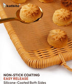 Katbite Air Fryer Disposable Paper Liners 100 Pcs, 9x11 Inch, Oil Resistant & Easy Clean, Non-stick Rectangular Paper Sheets Basket Liner for Toaster Oven Xl Air Fryer