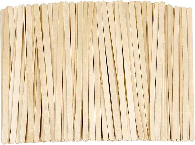 5.5inch Wooden Coffee Stirrers, 500 Count Disposable Stir Sticks for Coffee & Cocktails, Wooden Beverage Mixer with Smooth Ends, Swizzle Drink Sticks