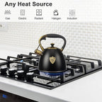 Tea Kettle -2.9 Quart Tea Kettles Stovetop Whistling Teapot Stainless Steel Tea Pots for Stove Top Whistle Tea Pot
