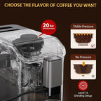 Fully Automatic Espresso Machine with Milk Frother Model with Automatic Milk Foam & TFT Display, Built-In Grinder, Ideal for Home & Office Use