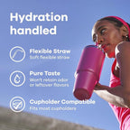 Hydro Flask 40 Oz Travel Tumbler with Handle, Lid and Straw - Insulated Stainless Steel in Aloe