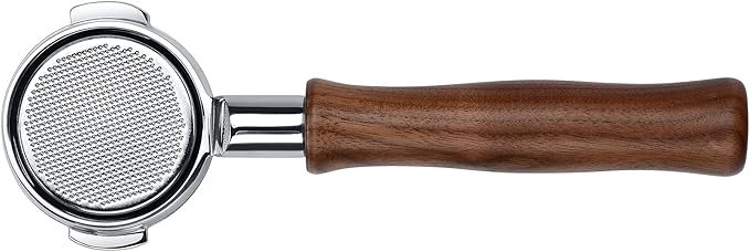 Normcore 58mm Naked Portafilter Compatible with all La Marzocco Home Espresso Machines, Bottomless Espresso Portafilter with 18g Basket, Genuine American Walnut Handle