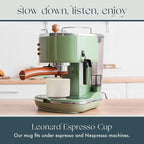 Folk Ceramics Leonard Ceramic Espresso Cups | Modern Stackable Demitasse Mugs for Espresso | Thick Walled, Handleless, Durable, Dishwasher & Microwave Safe | Set of 2, 3oz | Fog Grey