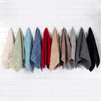 All-Clad Solid & Coordinate Kitchen Towels: Highly Absorbent, Super Soft Long Lasting 100% Cotton, 17" x 30" Tea Towels for Cleaning & Drying Dishes, Pans, Glassware, Countertops, 4-Pack, Cappuccino
