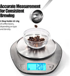 18/8 Stainless Steel Coffee Scoop, Doosu Food-Grade Metal Measuring Spoon with 6.9in Long Handle, Tablespoon Scooper for Coffee Beans, Ground Coffee, Espresso, Protein Powders, Tea, Sugar (2 Tbsp)